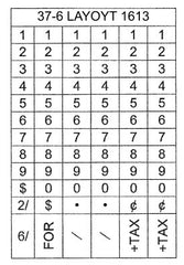 Garvey 37-6, 37-7 Promo Price Guns-1 Line BOLD - American Price Mark