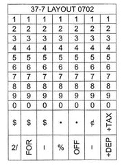 Garvey 37-6, 37-7 Promo Price Guns-1 Line BOLD - American Price Mark