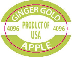 Ginger Gold Apple PLU 4096 labels