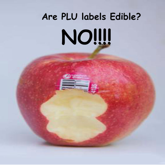 Are PLU labels edible?