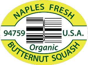 Butternut squash plu label 94759