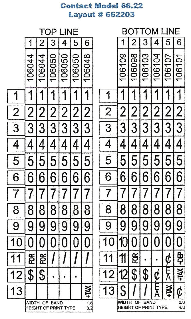 Contact Premium Labeler 66.22 - 2 Line - American Price Mark 