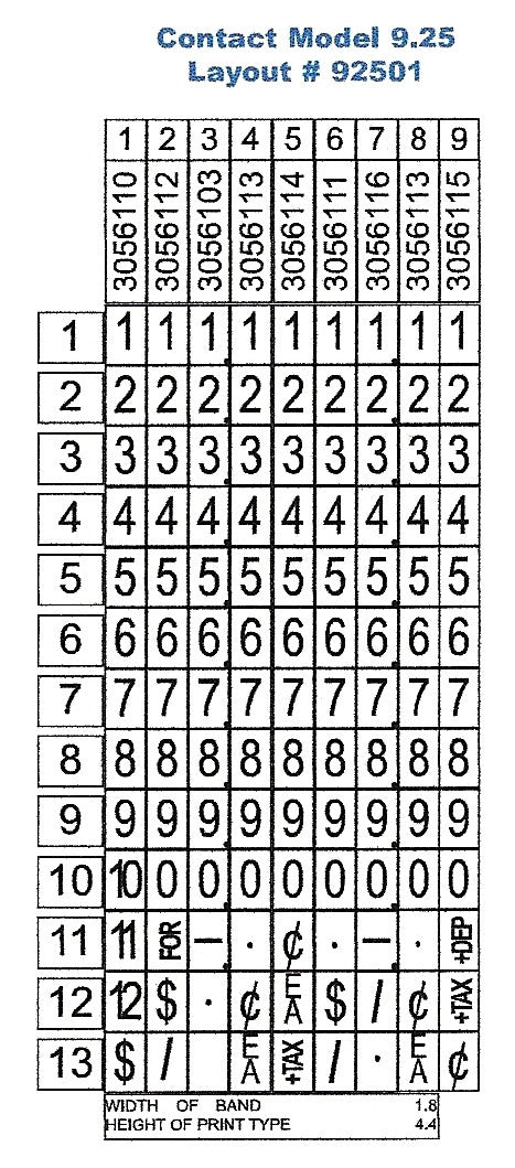 Contact Premium Labeler 9.25 - 1 Line - American Price Mark 