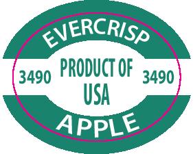 Evercrisp Apple PLU 3490 labels