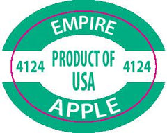 Empire Apple PLU labels 4124