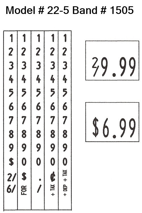 Garvey 22-5 Promo Price Guns - 1 Line BOLD - American Price Mark 