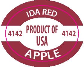 Ida Red Apple PLU 4142 labels
