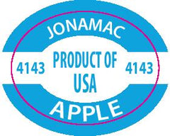 Jonamac Apple PLU 4143 labels