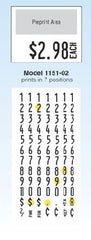 Monarch 1151 Price Guns - 1 Line BOLD Print - American Price Mark 