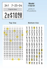 Monarch 1152 Price Guns - 2 Line BOLD Print - American Price Mark 