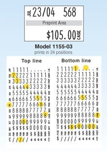 Monarch 1155 Price Guns - 2 Line - American Price Mark 