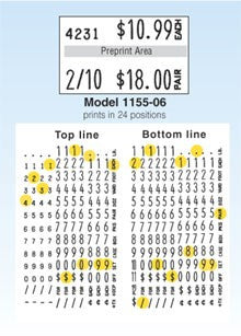 Monarch 1155 Price Guns - 2 Line - American Price Mark 