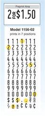 Monarch 1156 Price Guns - 1 Line BOLD Print - American Price Mark 