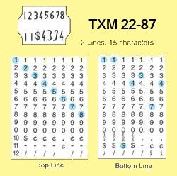 X-Mark TXM 22-87 Price Guns - 2 Line - American Price Mark 